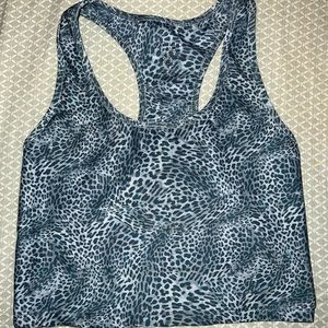 EVOLUTION AND CREATION Leopard Racerback Tanktop Size Medium